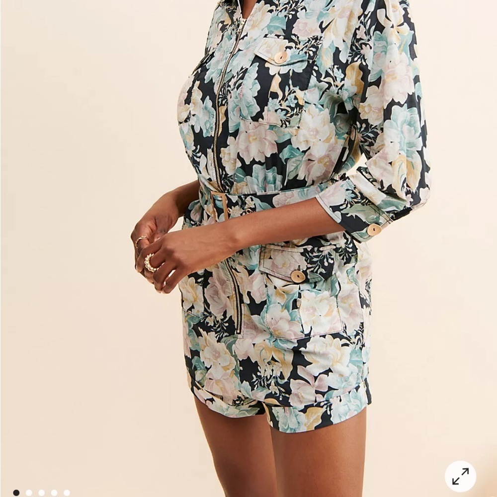 We are Kindred “Talulah” Floral Romper size 10 Free People - Picture 2 of 7